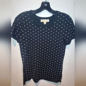 NWTMICHAEL KORS - size S- polka dots sweater in black and white dots